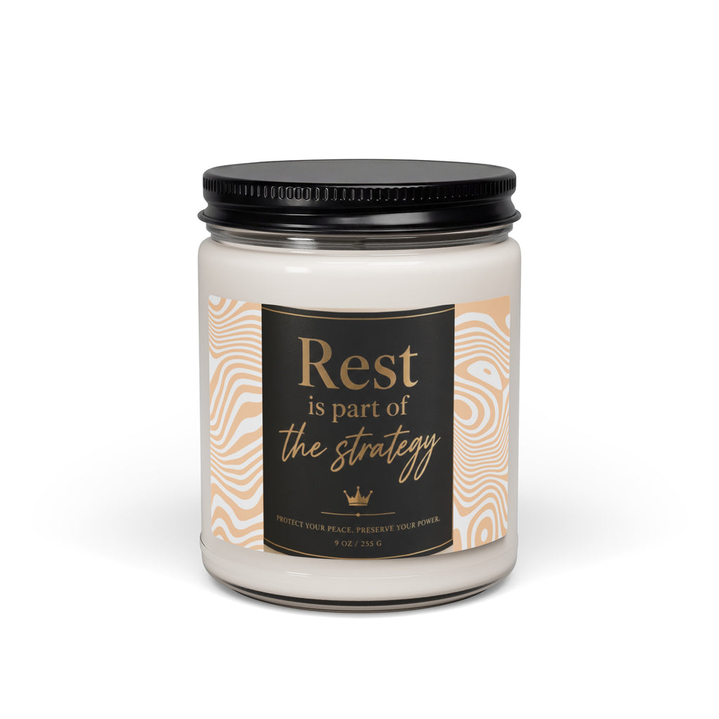 Scented soy candle