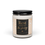 Scented soy candle